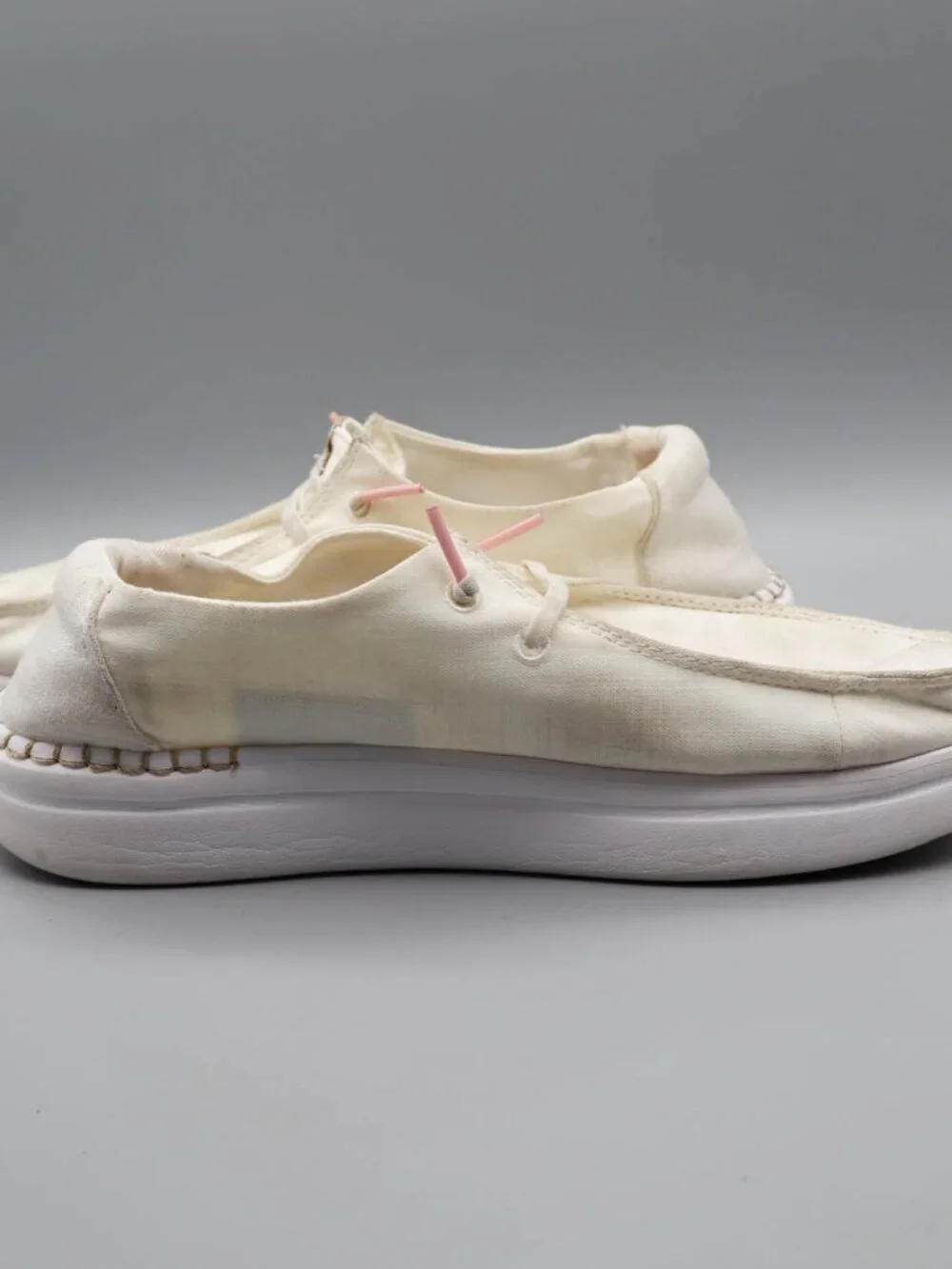 Hey Dude Wendy Rise Spark White US Women's W7 EU 38 Casual Slip On Shoes Coastal